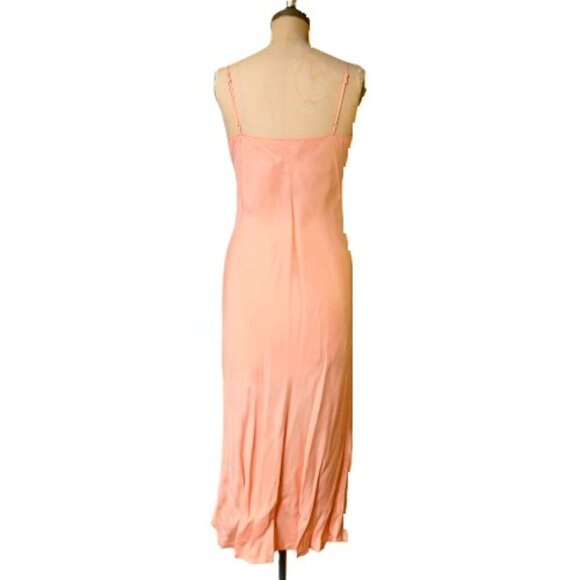 J. crew Gwyneth cupro-blend slip dress peach - Picture 4 of 14
